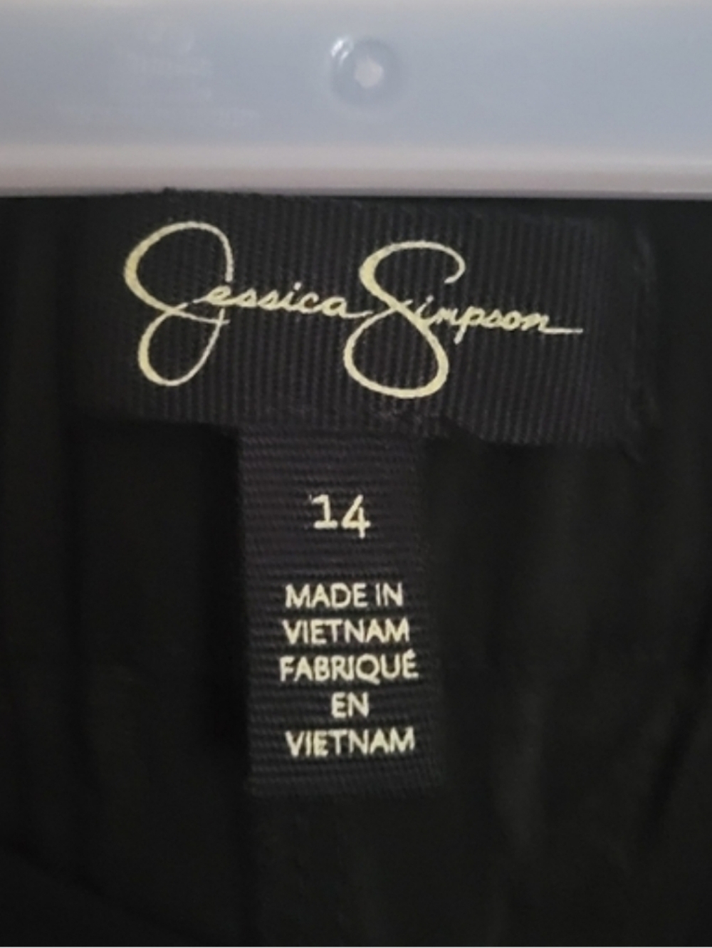 JESSICA SIMPSON Melba Wide Leg Black Flare Trouser Pants Size 14 - Picture 9 of 12